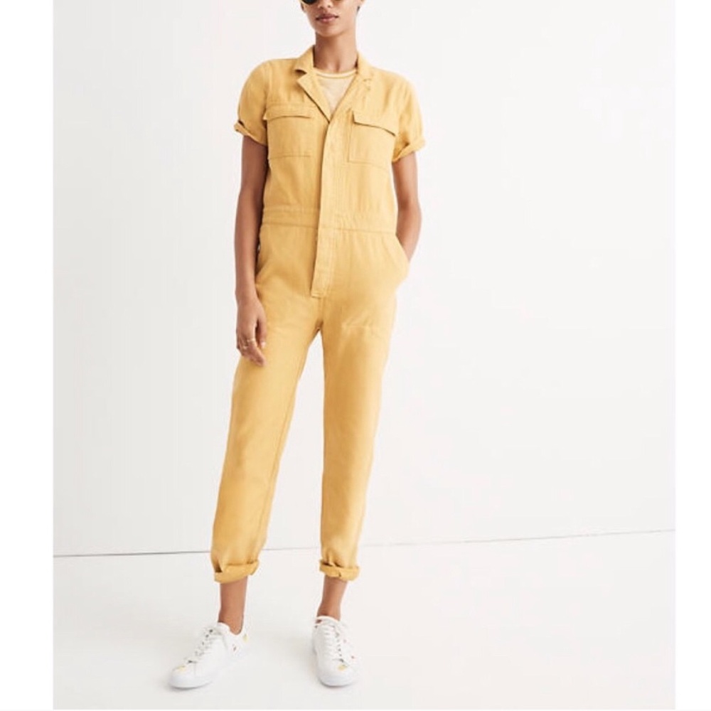 Madewell Yellow Jumpsuit